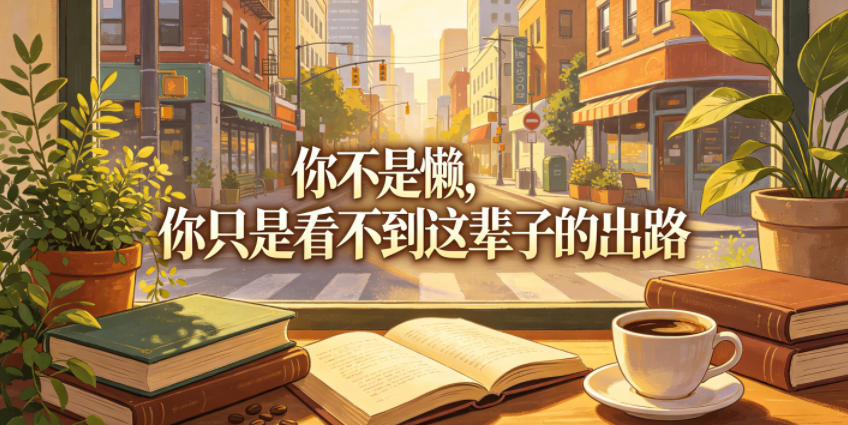 付费文章:你不是懒,你只是看不到这辈子的出路-小明副业导航站